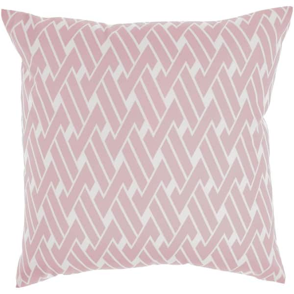 Better Homes & Gardens Tufted Trellis Decorative Throw Square Pillow, 20 inch x 20 inch, Coral