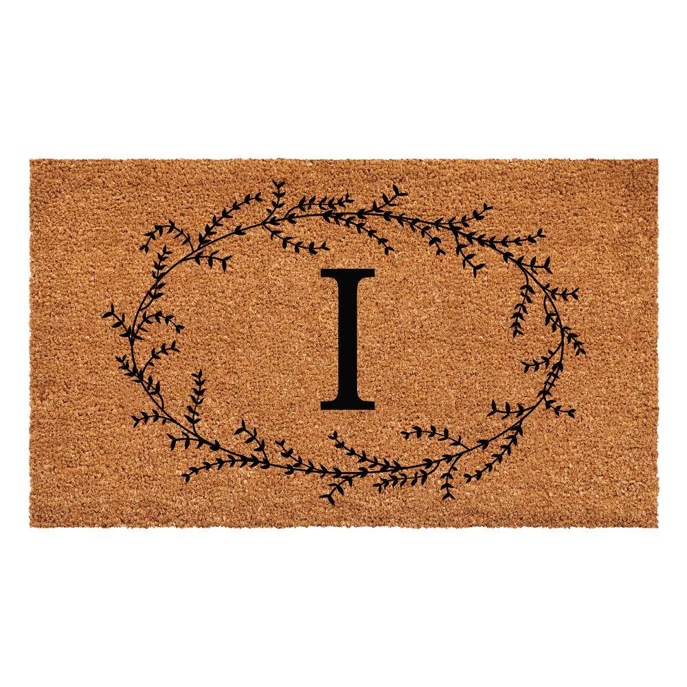 "Rustic Leaf Vine Monogrammed Doormat, 17"" x 29"" (Letter I)" price history on PriceWatchPro