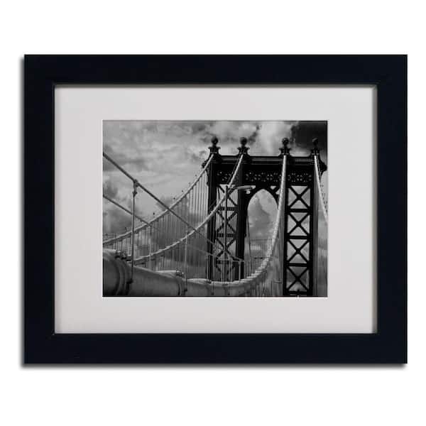 11 in. x 14 in. Manhattan Bridge Matted Framed Art
