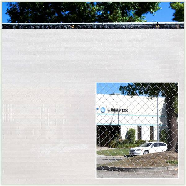 COLOURTREE 6 ft. x 8 ft. White Privacy Fence Screen Mesh
