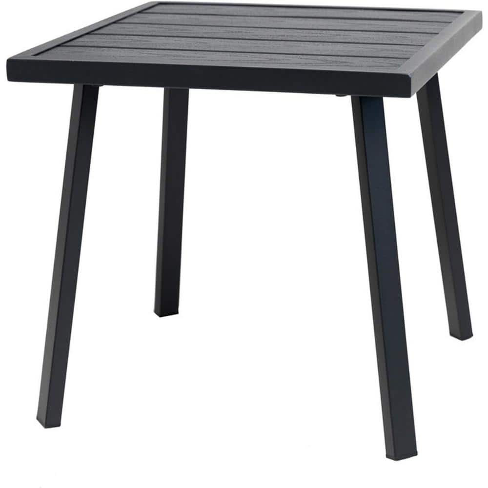 Small Metal Outdoor Coffee Side Table for Outside Patio