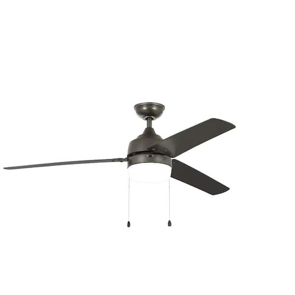 Home Decorators Collection Carrington, Carrington 60 In Led Indoor Outdoor White Ceiling Fan With Light Kit