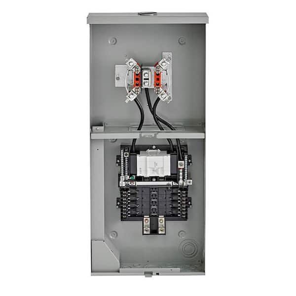 200 Amp Outdoor Meter Main Combo, 8-Spaces, Ringless with Horn Bypass LS820-BHD