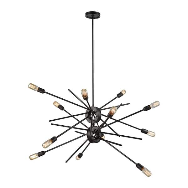 Titan Lighting Xenia 12-Light Oil Rubbed Bronze Chandelier