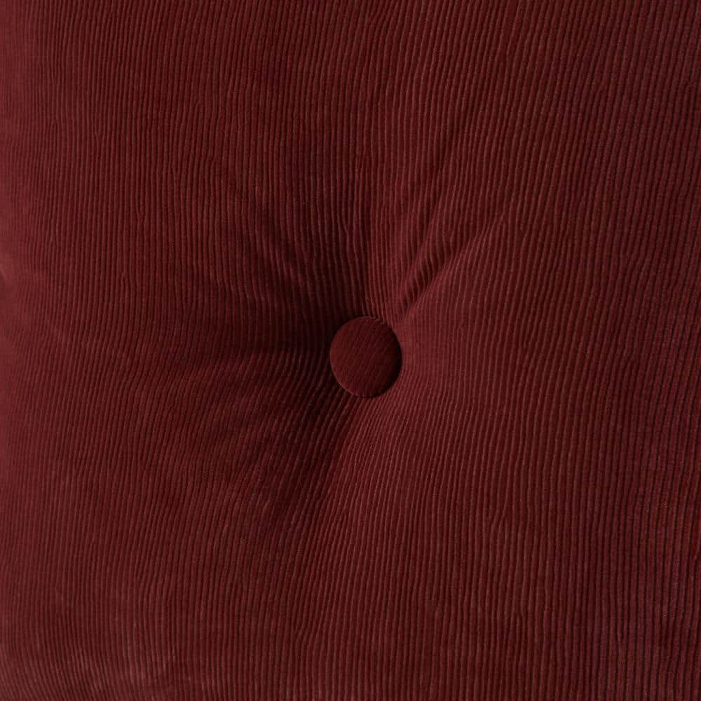 Omaha Merlot Microfiber 21" Square Plush Floor Pillow