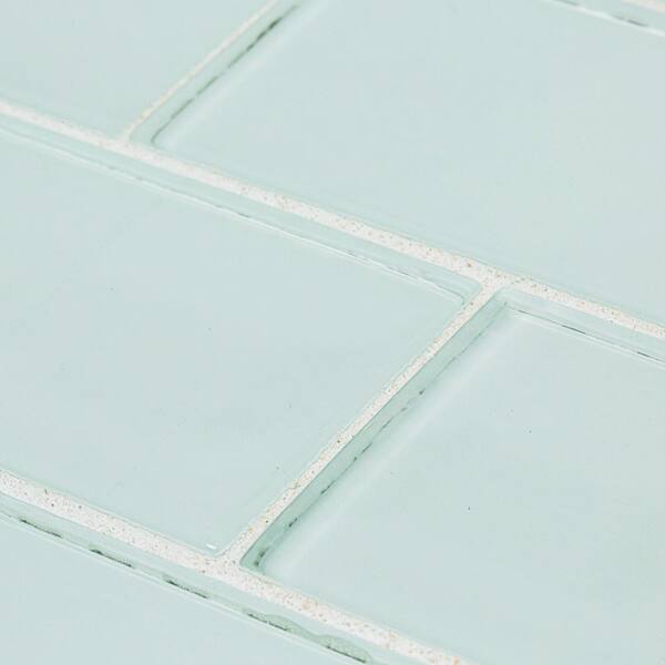 Jeffrey Court Typhoon Blue 3 in. x 18 in. Subway Gloss Porcelain Wall and Floor Tile (10.76 Sq. ft./Case)