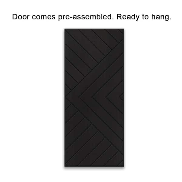 Quiet Glide 51 in. Black Single Bi-Fold Sliding Barn Door Track and Hardware Kit