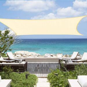 185 GSM Rectangle Sun Shade Sail, for Patio Garden and Swimming Pool
