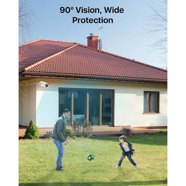 4Pcs Hardwired 1080p Outdoor Home Security Camera 4 in 1 Compatible for 4K/5MP/1080p/720p TVI/CVI/AHD/CVBS DVR system