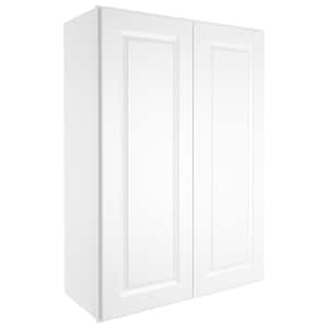 30-in W X 12-in D X 42-in H in Traditional White Plywood Ready to Assemble Wall Kitchen Cabinet