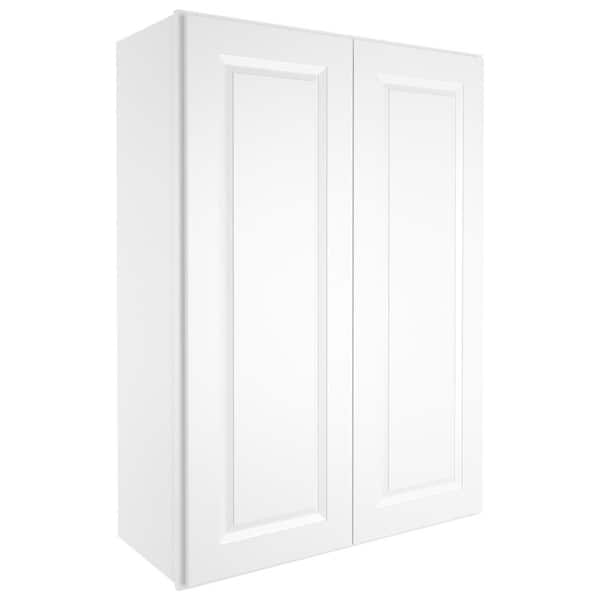 30-in W X 12-in D X 42-in H in Traditional White Plywood Ready to Assemble Wall Kitchen Cabinet