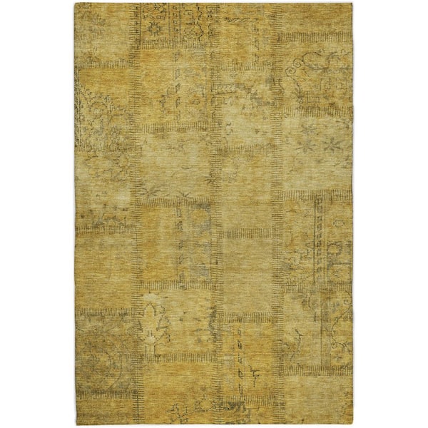 Dream Shag Premium Machine Washable Abstract ADS685 Fern 5 ft. x 7 ft. 6 in. Area Rug