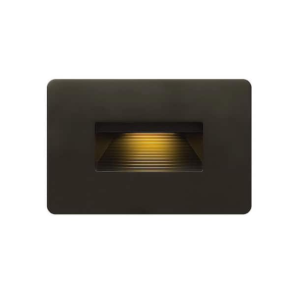 Hinkley 240-Lumen 4-Watt Bronze Low Voltage Hardwired LED Outdoor Step and  Stair light (3000 K) in the Deck Lights department at