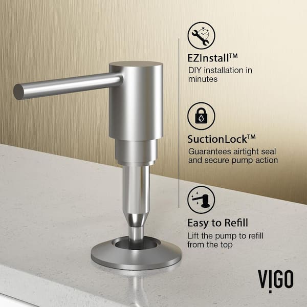 10 oz. Bolton Kitchen Soap Dispenser in Stainless Steel