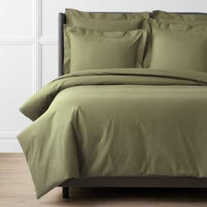 Legends Hotel Supima Moss Twin Cotton Percale Duvet Cover