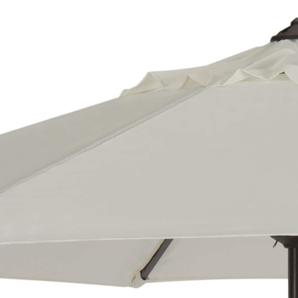 Ivory Sun Resistant 9 Ft Octagon Outdoor Umbrella with Hand-Crank Lift