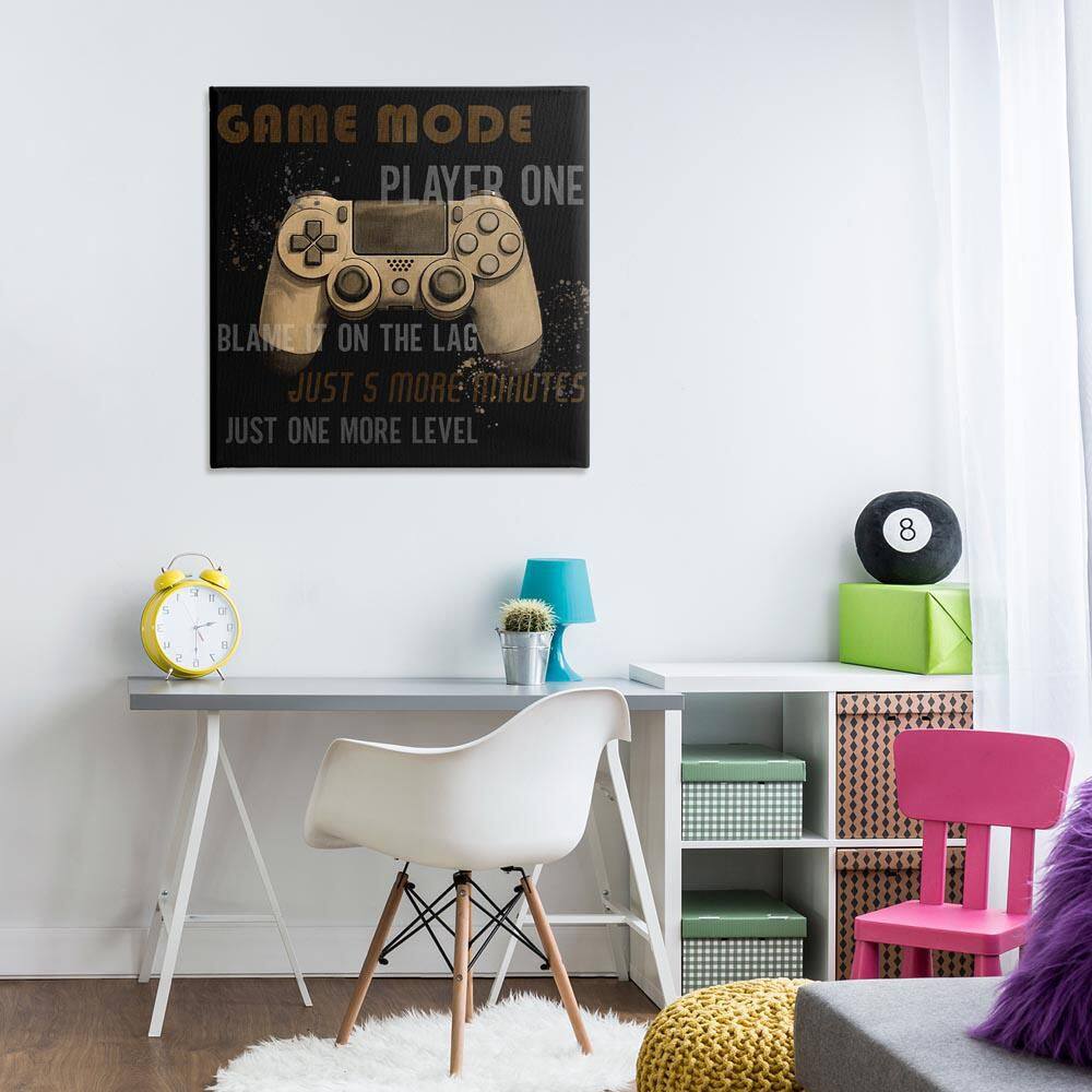 Gamer Phrases Vintage Style by Kim Allen Unframed Typography Graphic Art Print 30 in. x 30 in. price history on PriceWatchPro
