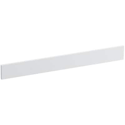 Solid/Expressions 31 in. Solid Surface Vanity Backsplash in White Expressions