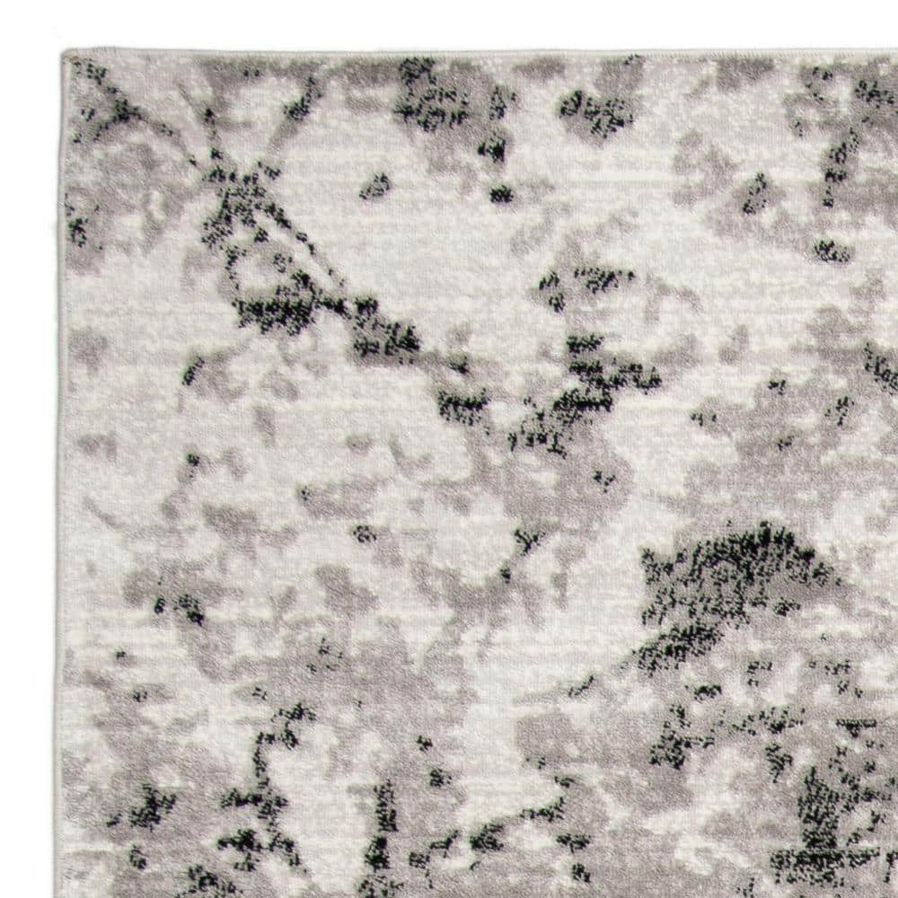 Skyler Grey and Ivory 8' x 10' Medallion Area Rug