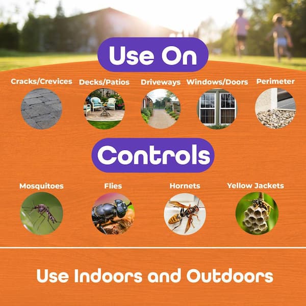 Bonide Mosquito Beater Yard Fogger, 15 oz. RTU Aerosol Spray for Indoors and Outdoors, Kills Mosquitoes, Flies and Gnat