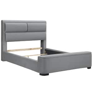 Claredon Gray Queen Panel Bed with Storage