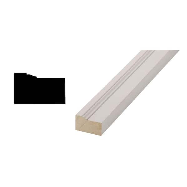 Woodgrain Millwork 180 1−3/16 in. x  2 in. Primed Finger Jointed Wood Brickmould Moulding (Sold by Linear Foot)