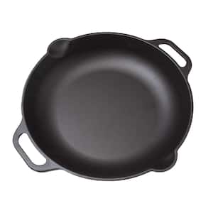 Victoria Cast Iron 13 in. Everyday Skillet with Loop Handles