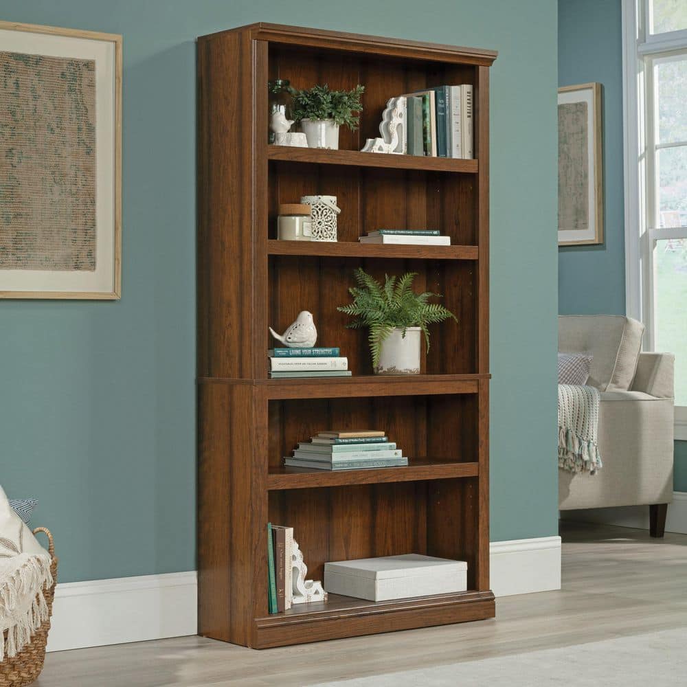 SAUDER Select 70 in. Tall Washington Cherry Particle Board 5 -Shelf ...
