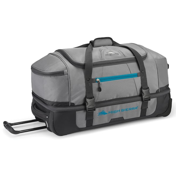 High Sierra 12 in. Gray Rolling Wheeled Duffel Bag