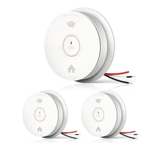 Hardwired Connected Smoke and Carbon Monoxide Detector with 2 AA Batteries Back Up Voice Alert Smoke and CO Alarm 2-Pack