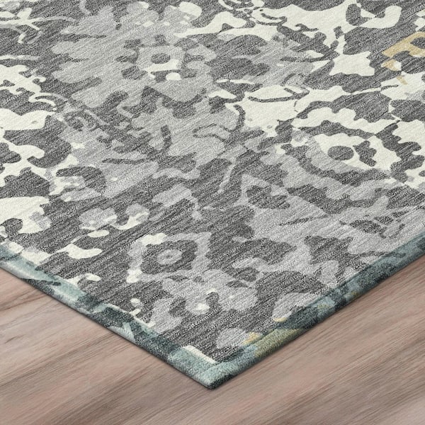 Chantille Machine Washable Indoor/Outdoor Abstract ACN2979 Gray 10 ft. x 14 ft. Area Rug