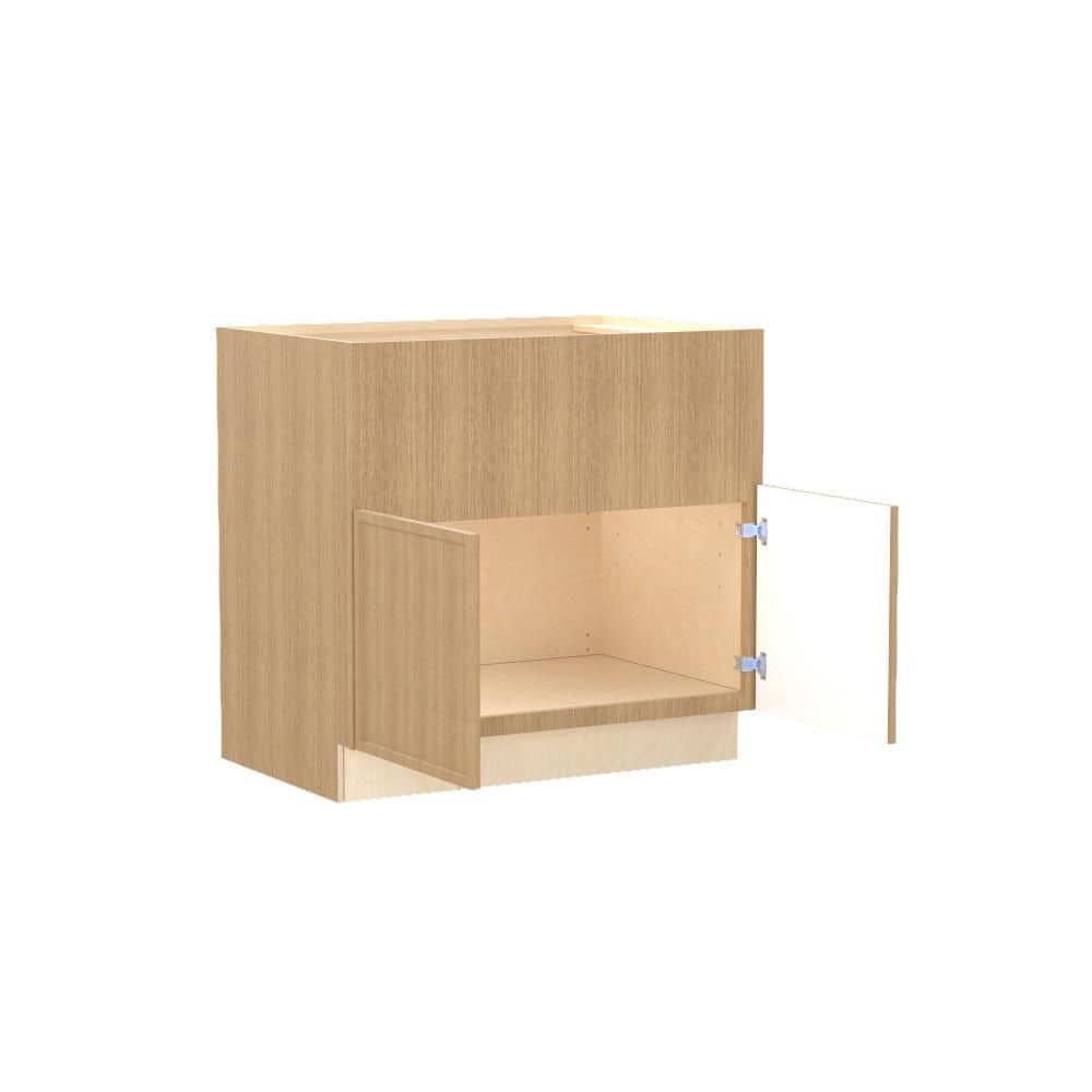 Franklin 36 in. W x 24 in. D x 34.5 in. H Assembled Plywood Farm Sink Base Kitchen Cabinet Vanguard Oak with Soft Close price history on PriceWatchPro