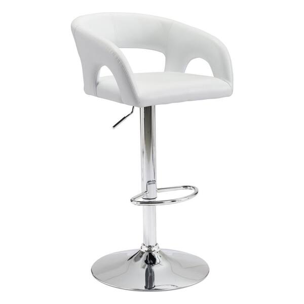 ZUO Hark32.7 in. White Bar Chair