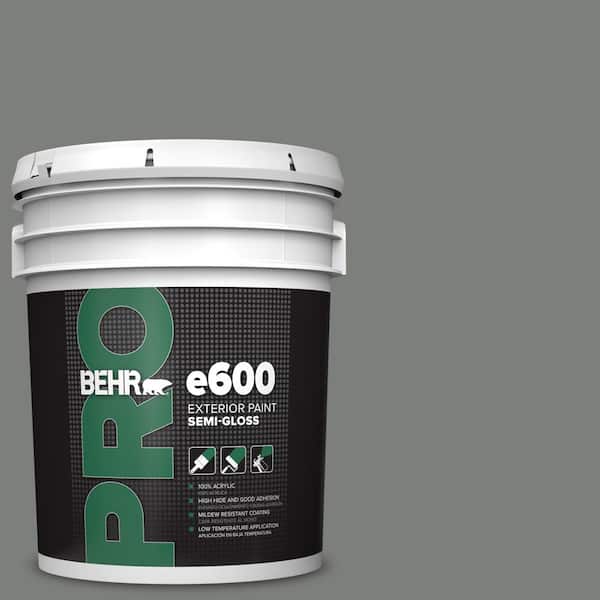 BEHR PRO 5 gal. #MQ6-20 Coastal Storm Semi-Gloss Exterior Paint