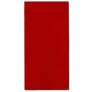 Red Fabric Rectangle 24 in. x 48 in. Sound Absorbing Acoustic Panels (2-Pack)