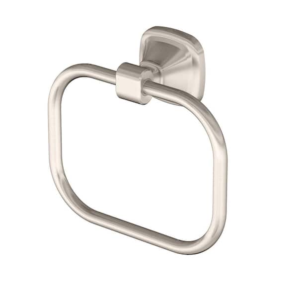 Beverly Wall Mounted Towel Ring in Satin Nickel