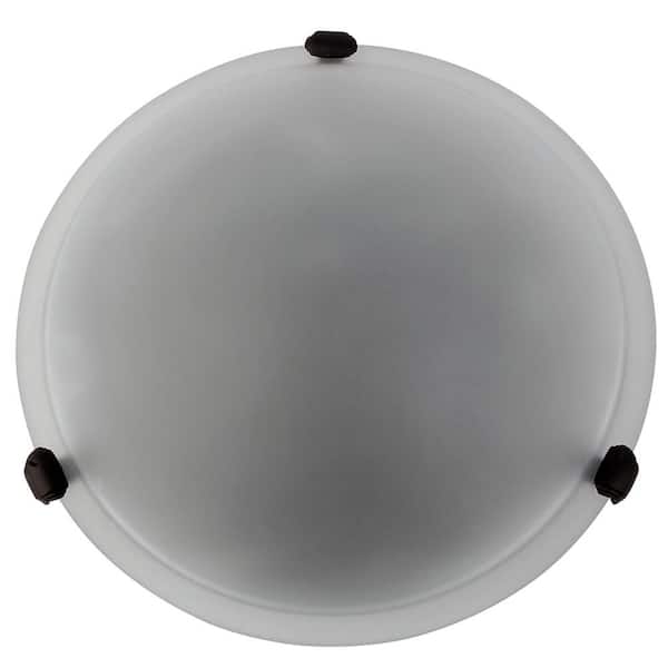 Cambridge 2-Light Black Flush Mount