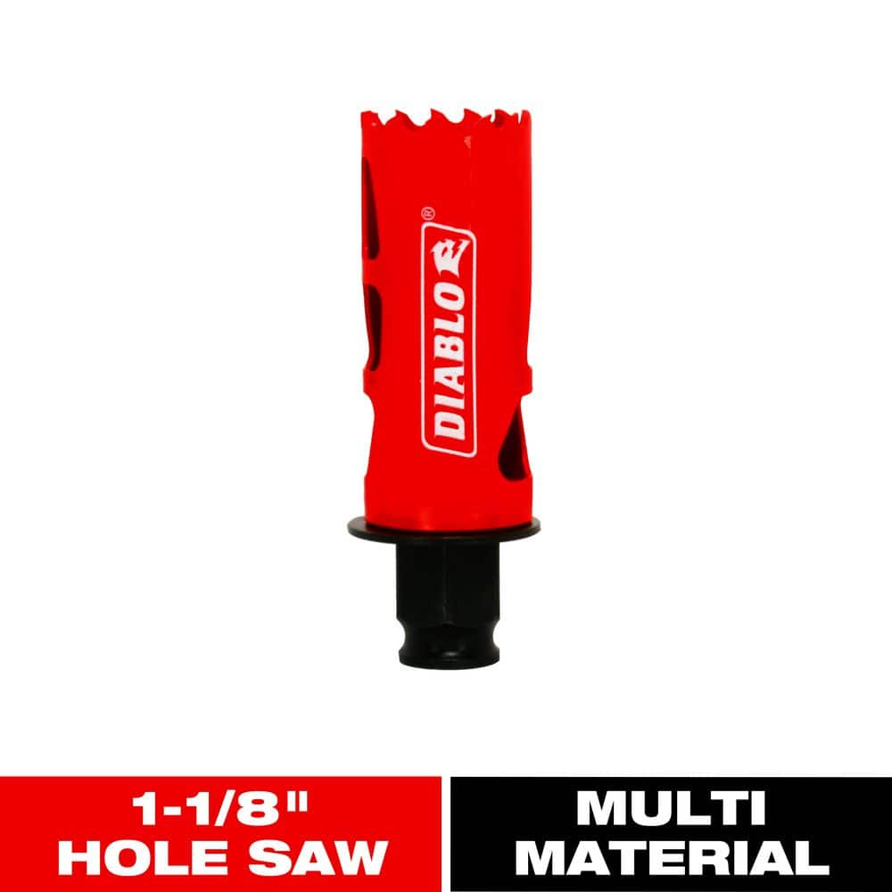 DIABLO 1-1/8 in. Bi-Metal Hole Saw with 2-3/8 in. Cutting Depth