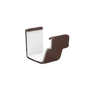 5 in. Brown Vinyl K-Style Gutter Connector