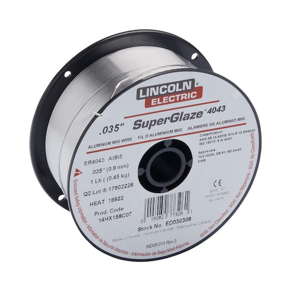 Lincoln Electric .035 in. SuperGlaze Wire ED030308 - The Home Depot