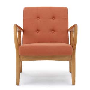 Brayden Orange Fabric Club Chair