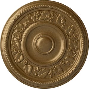 16-1/8 in. x 3/4 in. Tyrone Urethane Ceiling Medallion (Fits Canopies upto 6-3/4 in.), Pale Gold
