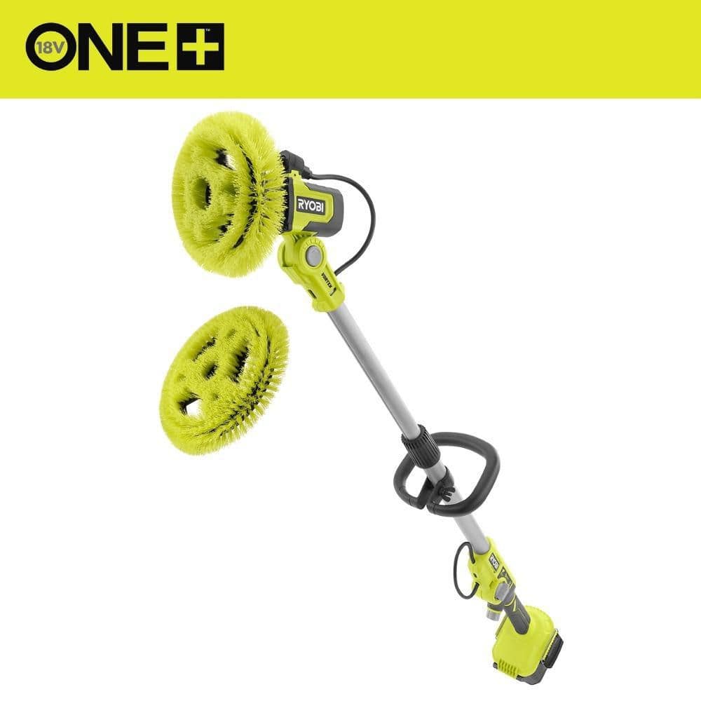 RYOBI ONE+ 18V Cordless Soap Dispensing Scrubber (Tool Only) w/ 11