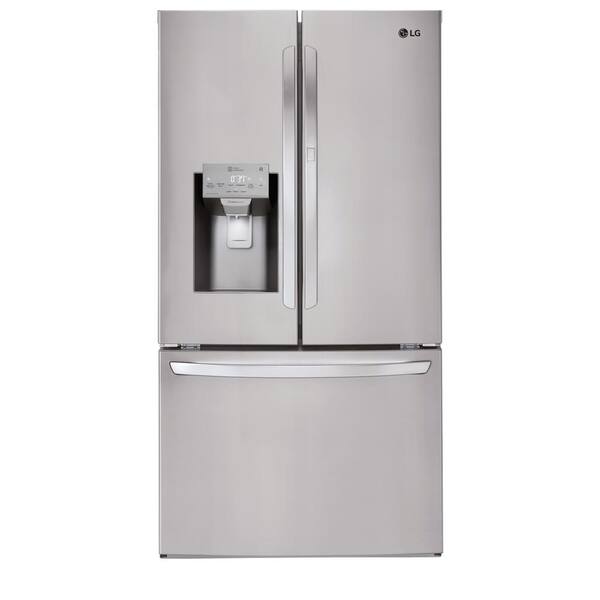 LG Electronics 27.7 cu. ft. French Door Smart Refrigerator with Door-in-Door and Wi-Fi Enabled in Stainless Steel
