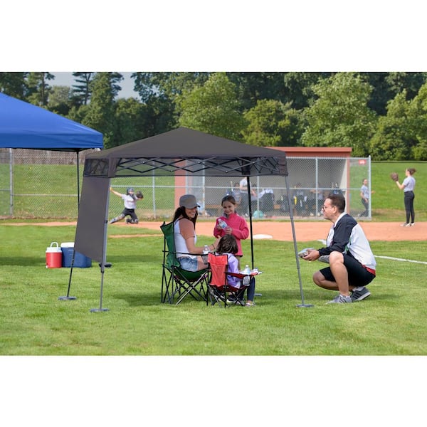 7 ft. x 7 ft. Charcoal Slant Leg Canopy