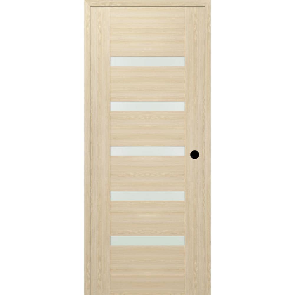 Vona 07-04 DIY-Friendly 24 in. x 96 in. Left-Hand Frosted Glass Loire Ash Wood Composite Single Prehung Interior Door price history on PriceWatchPro