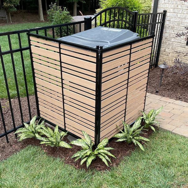 Bedford 3.5 ft. x 3 ft. Cedar Vinyl Privacy Screen Panel Kit (2-Pack)