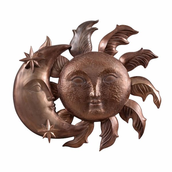 Eclipse 20.9 in. x 17.8 in. Copper Wall Metal Work