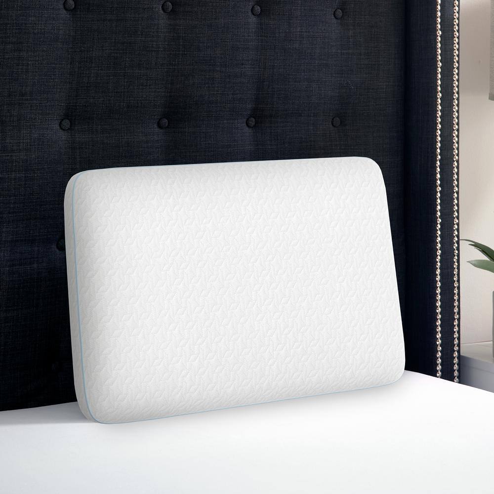 Oversized White Reversible Memory Foam Bed Pillow