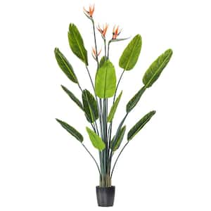 5 ft. Artificial Potted Bird of Paradise Palm Tree